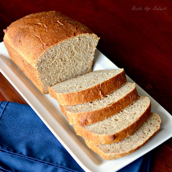 Honey Whole Wheat & Oats Bread