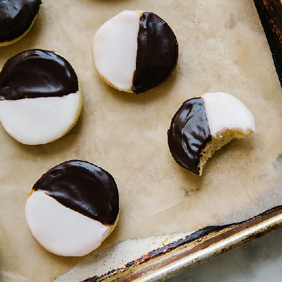 Mini Black and White Cookies