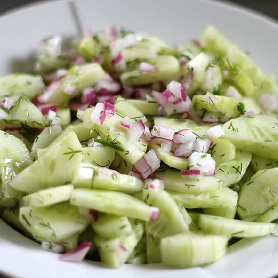 Cucumber Salad with Fresh Dill