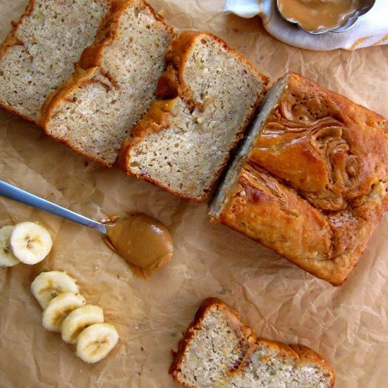 Peanut Butter-Swirl Banana Bread