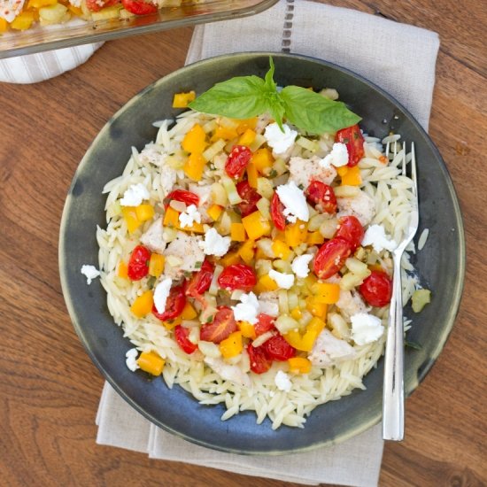 Roasted Chicken Orzo Salad