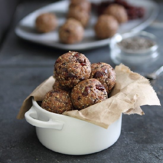 Chia Cherry Crunch Bites