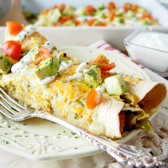 Chicken and Sweet Potato Enchiladas