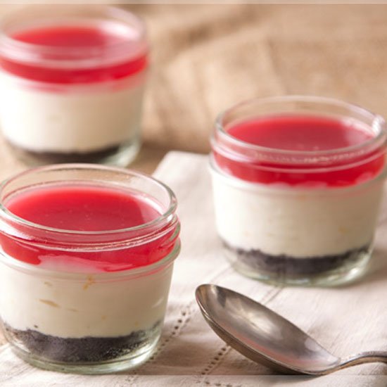 Mini Blood Orange Cheesecakes