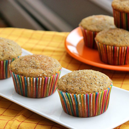 Blood Orange Poppy Seed Muffins