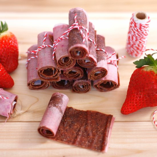 Strawberry Superfood Fruit Roll-Up