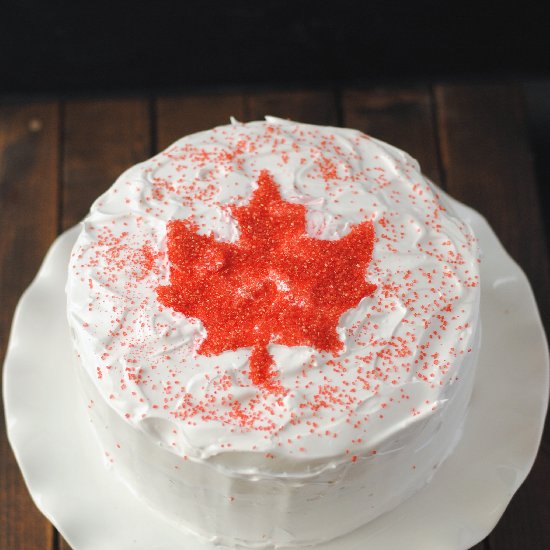 O Canada Ombre Cake