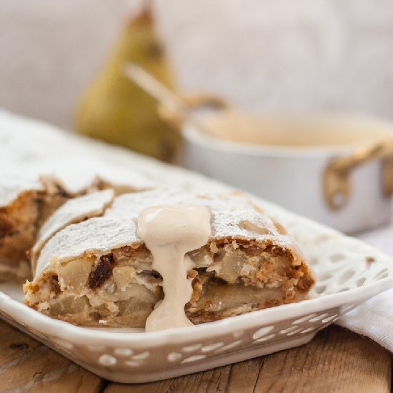 Strudel with Ricotta and Pear