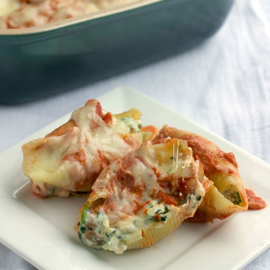 Sausage & Spinach Stuffed Shells