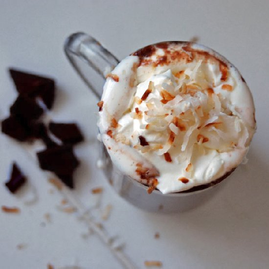 The Best Coconut Hot Chocolate