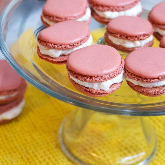 Chambord Margarita Macarons