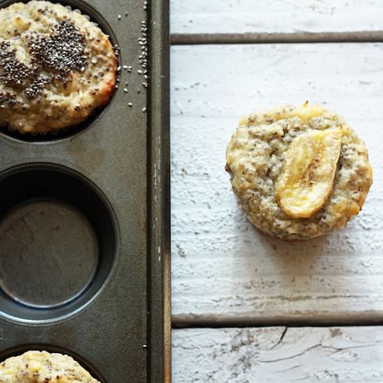 Chia Seed + Banana Muffins