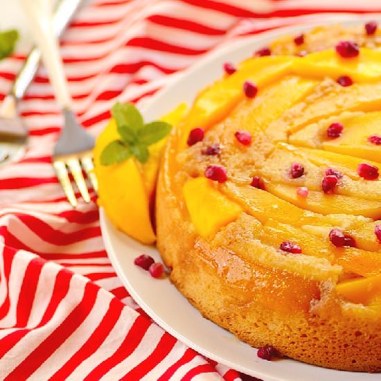 Mango Upside Down Cake