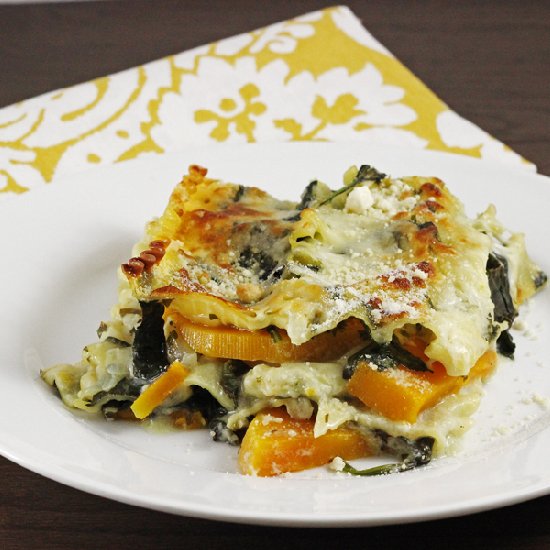 Butternut Squash & Spinach Lasagna