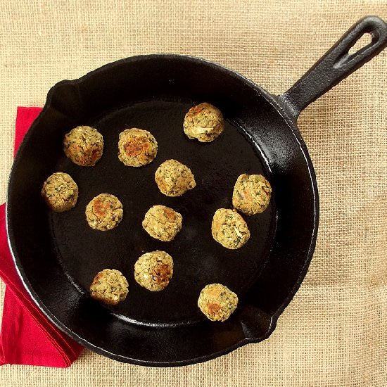 White Bean Broccoli Rabe Meatballs