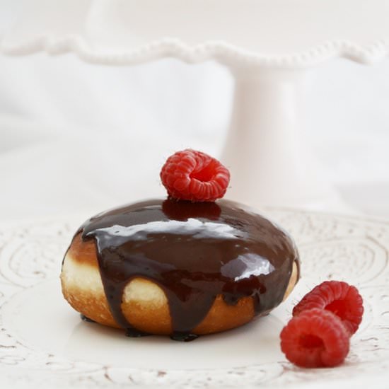 Rasberry and Chocolate Doughnuts