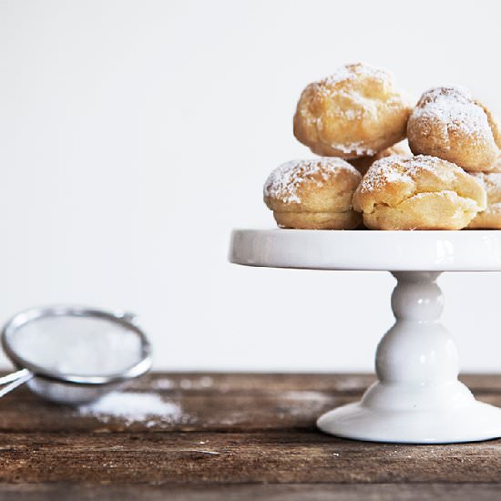 Profiteroles with Liquorice Filling