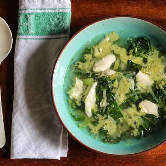 Lemon Basil Chicken Broth