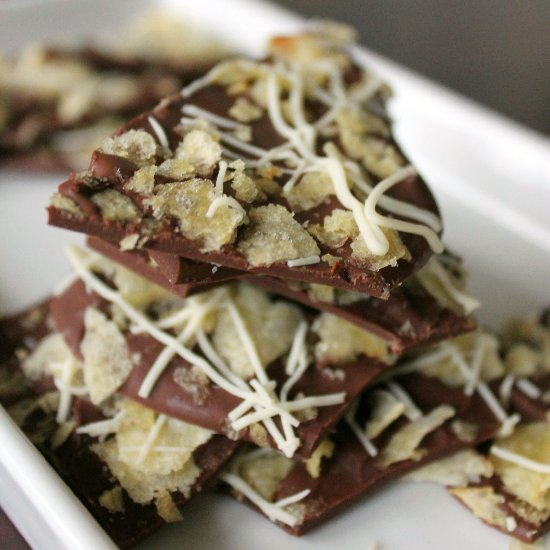 Milk Chocolate Potato Chip Bark