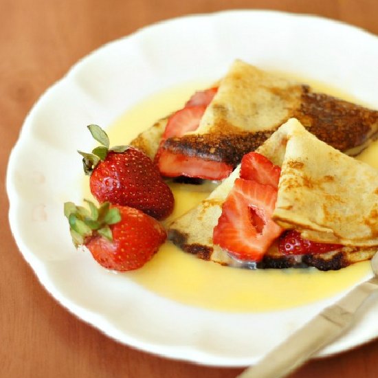 Butter and Rum Crepes