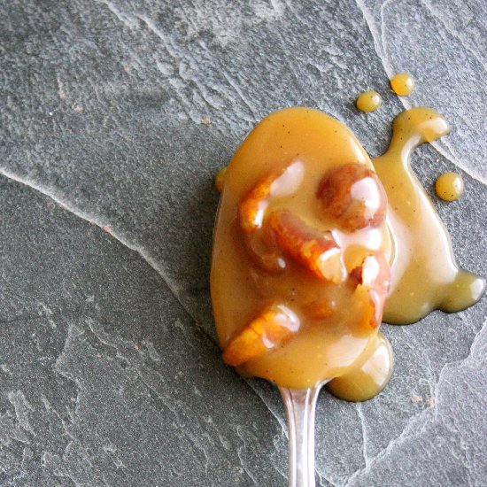 Bourbon Pecan Caramel Sauce