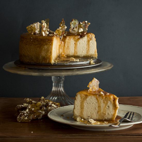 Almond and Caramel Cheesecake