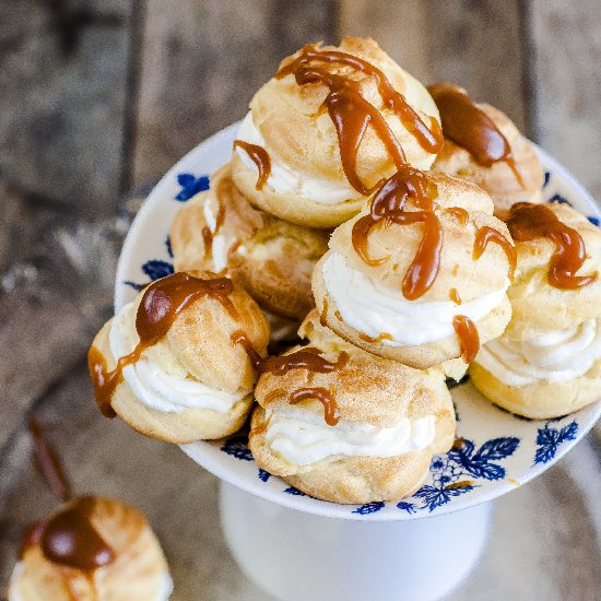 Vanilla Mascarpone Profiteroles