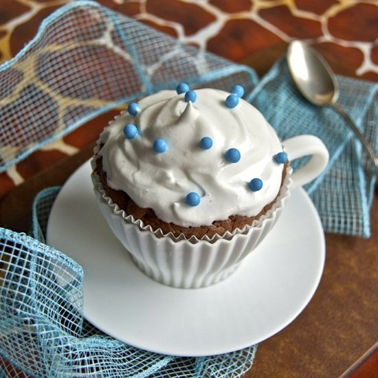 Chocolate Cupcakes with Meringue