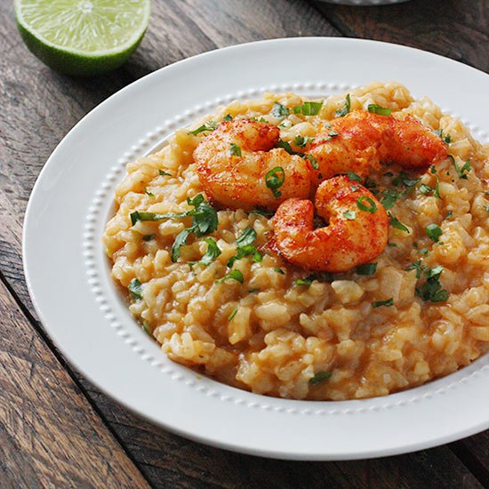 Oven Baked Thai Risotto with Shrimp