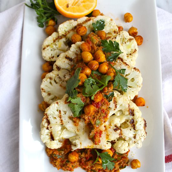 Grilled Cauliflower Steaks