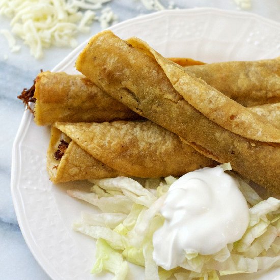 Shredded Beef Taquitos