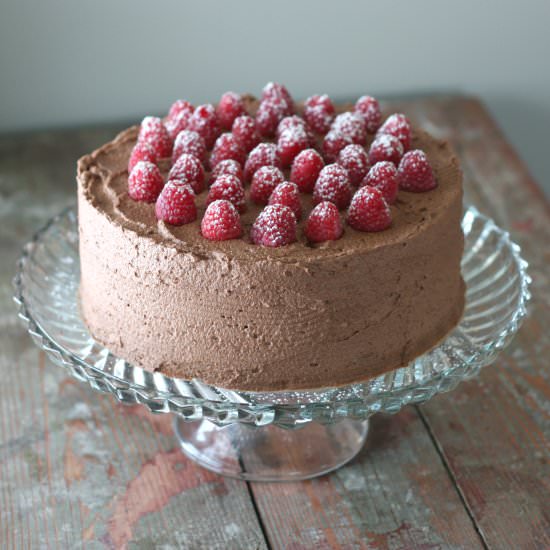 Chocolate Cream Quinoa Cake