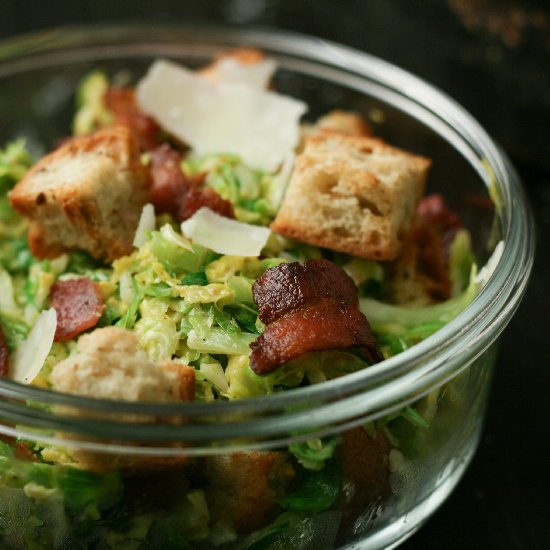 Brussels Sprouts Caesar Salad