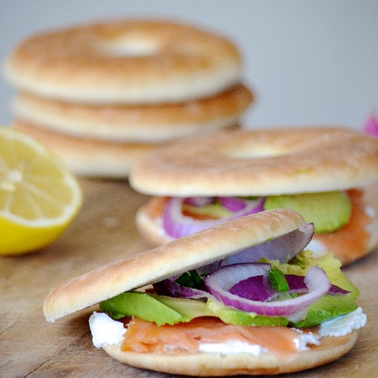 Smoked Salmon Bagels