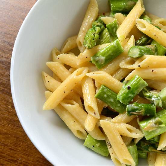 Roasted Asparagus & Garlic Penne