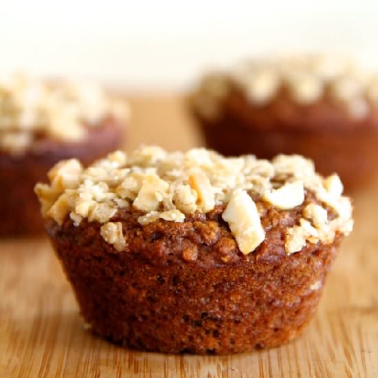 Applesauce Oatmeal Muffins