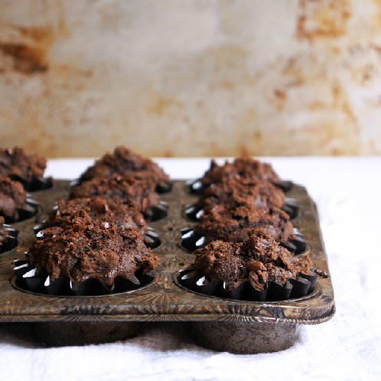 Whole Wheat Triple Threat Chocolate Muffin