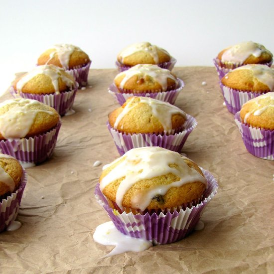 Blueberries and Cream Muffins