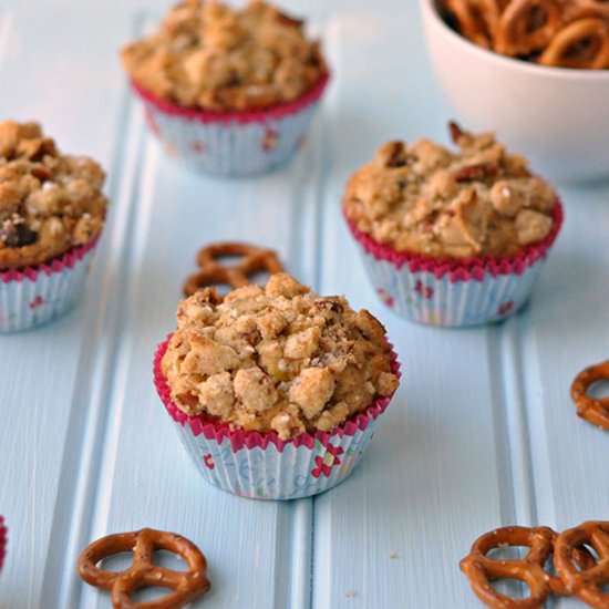 Pretzel Muffins with Chocolate Chip