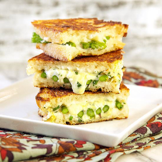 Roasted Asparagus Grilled Cheese