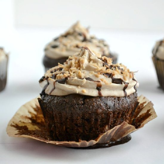 Samoa Cupcakes