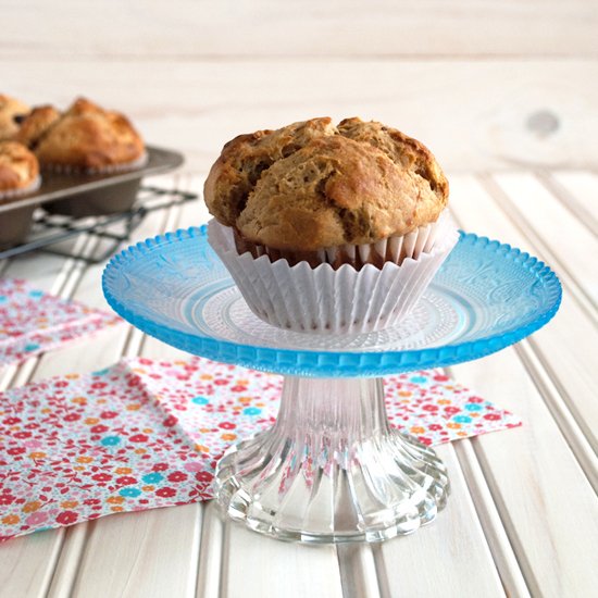 Banana Muffins with Peanut Butter