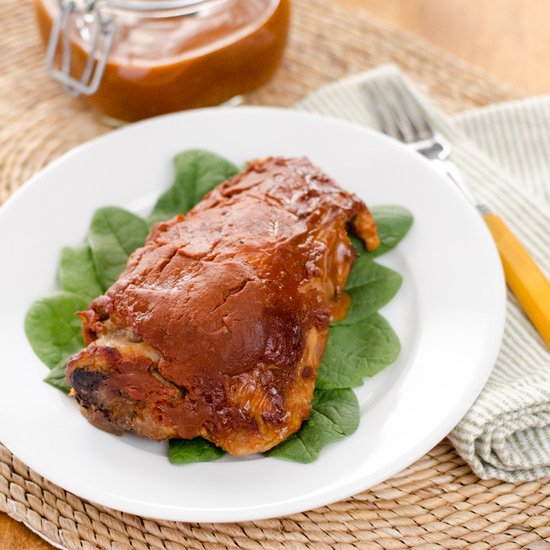 Crockpot Barbecue Turkey Thighs