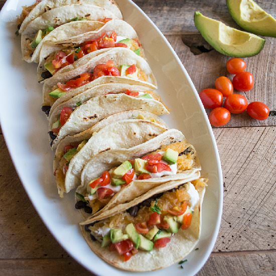 Vegetarian Spaghetti Squash Tacos