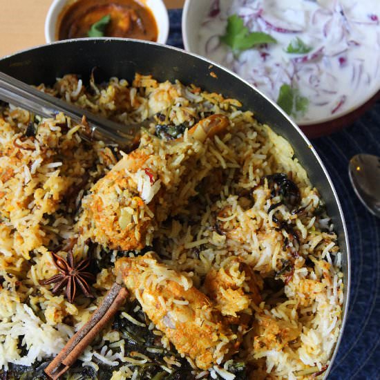 Hyderabadi Chicken Dum Biriyani!!!