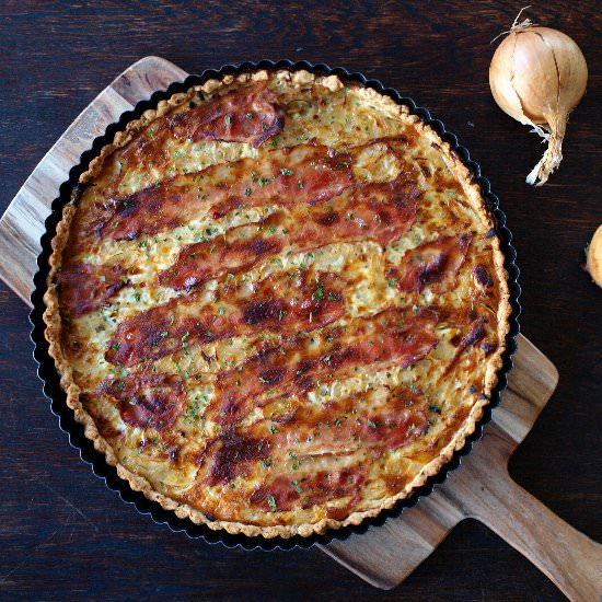 Onion Tart with Bacon