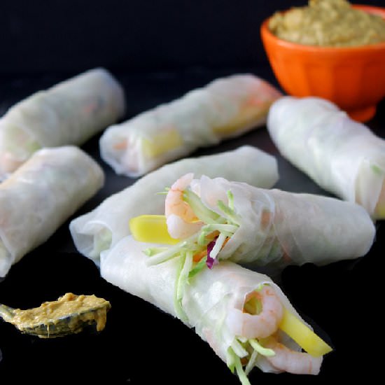 Shrimp and Mango Summer Rolls