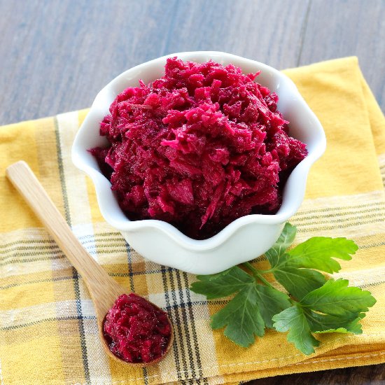 Fermented Horseradish Beet Relish