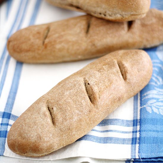 Whole Wheat Baguettes