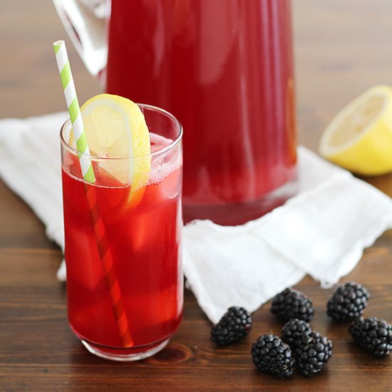 Blackberry Lacto-Fermented Lemonade